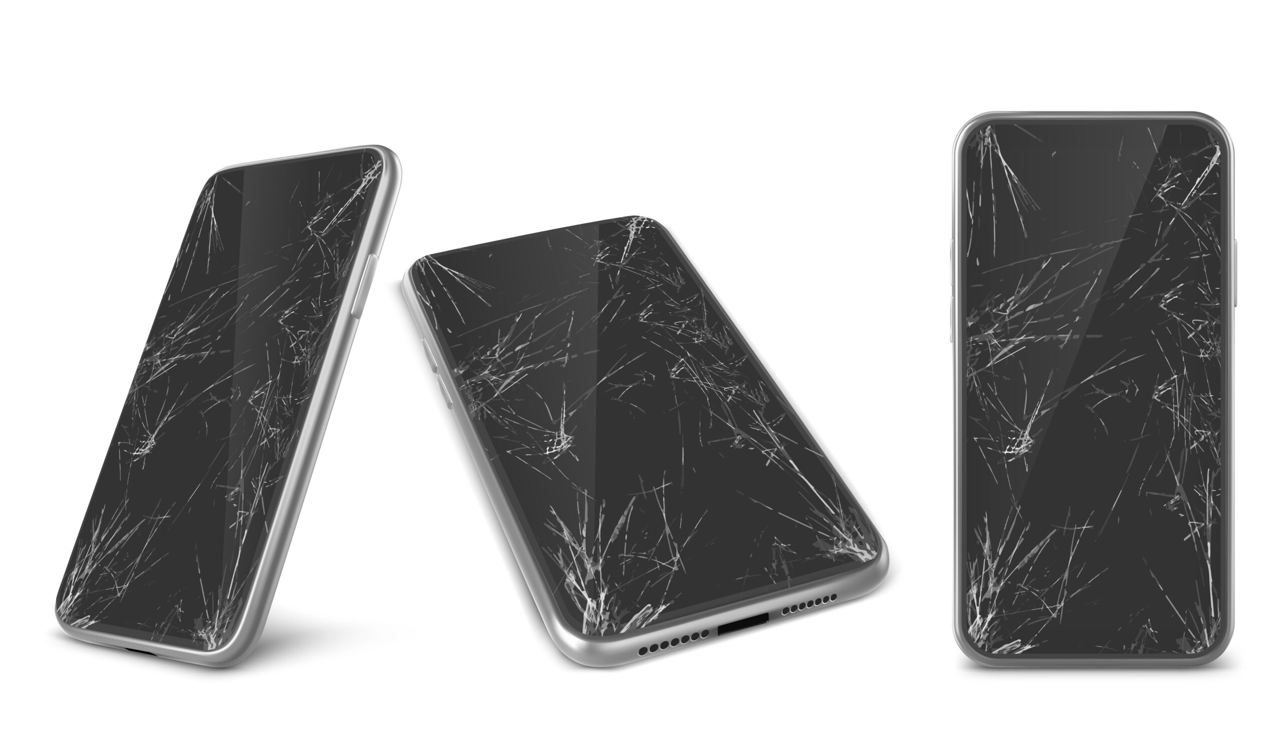 Smadret iPhone skærm som skal skiftes