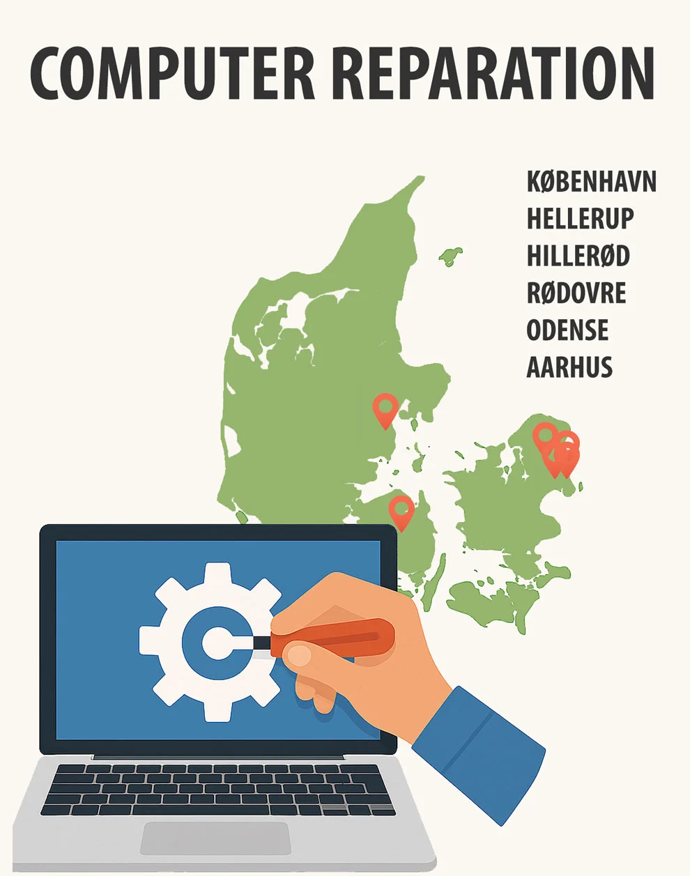 Ekspres computer reparation af PC og Mac - PC Service Center